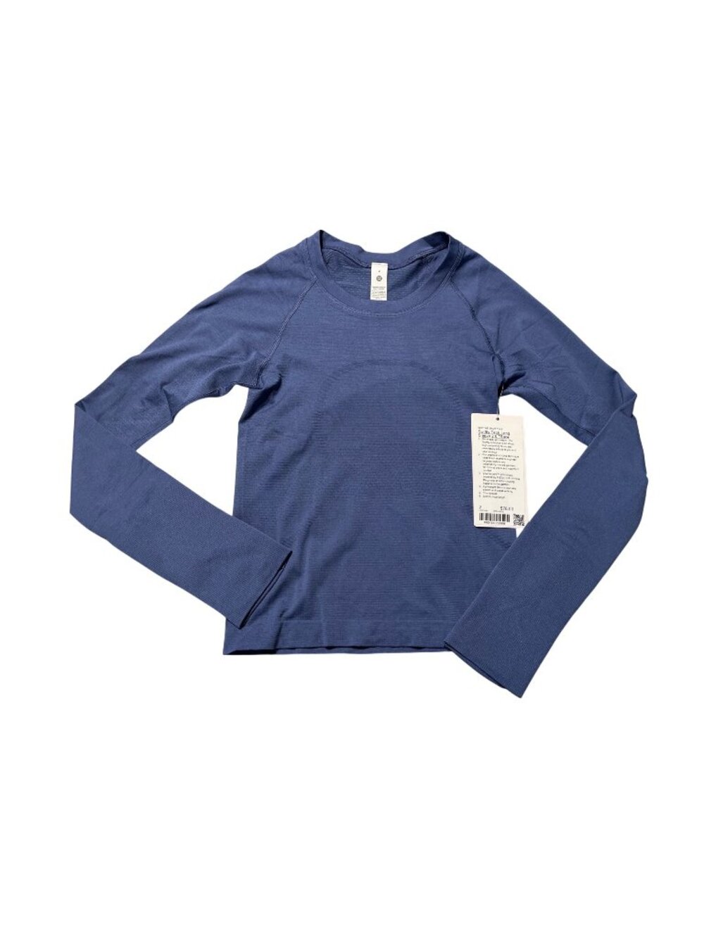 Lululemon Swiftly Tech Long Sleeve 2.0 Race Length Slim Fit Brilliant Blue